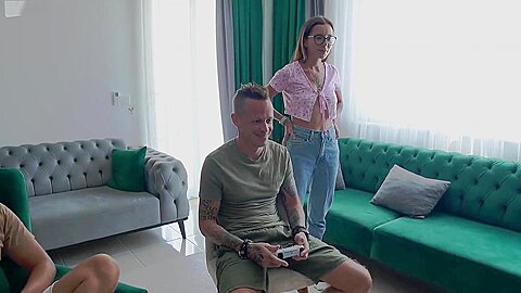 Unaware Cuck Husband Cheated On By His Teen 18+ Wife With His Friend